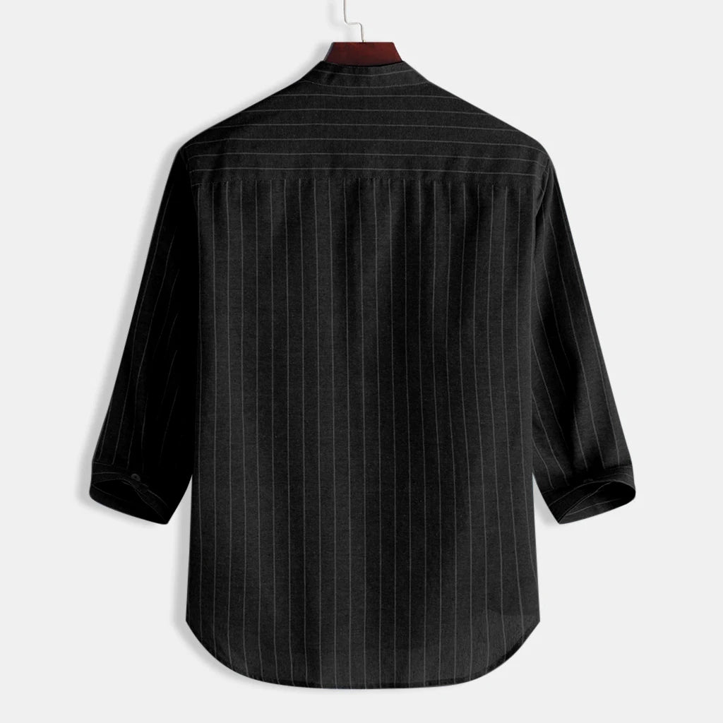 Camisa de linho respirável masculina, confortável, cor sólida, manga comprida, solta, Harajuku, blusa casual, camisa havaiana, breve, 2022
