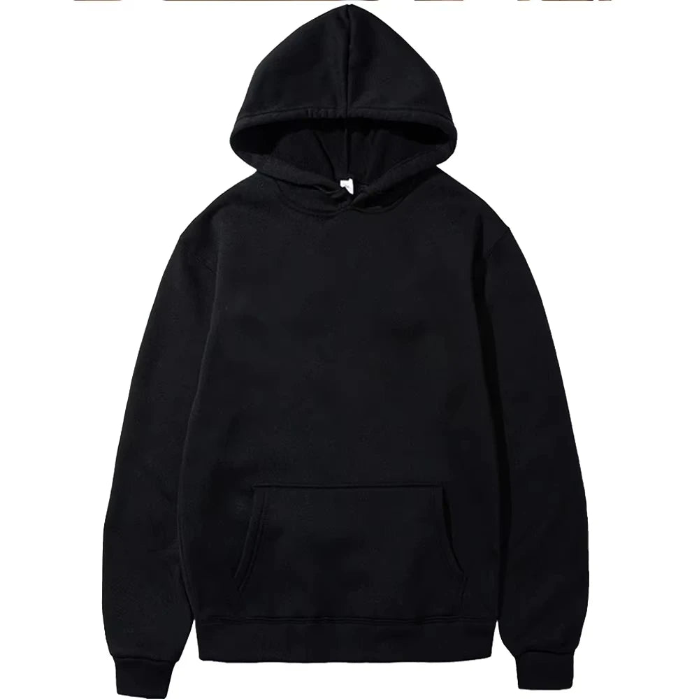 Hoodies casuais masculinos de lã quente hoodies primavera outono pullovers moda preto múltiplas cores camisolas de grandes dimensões topo