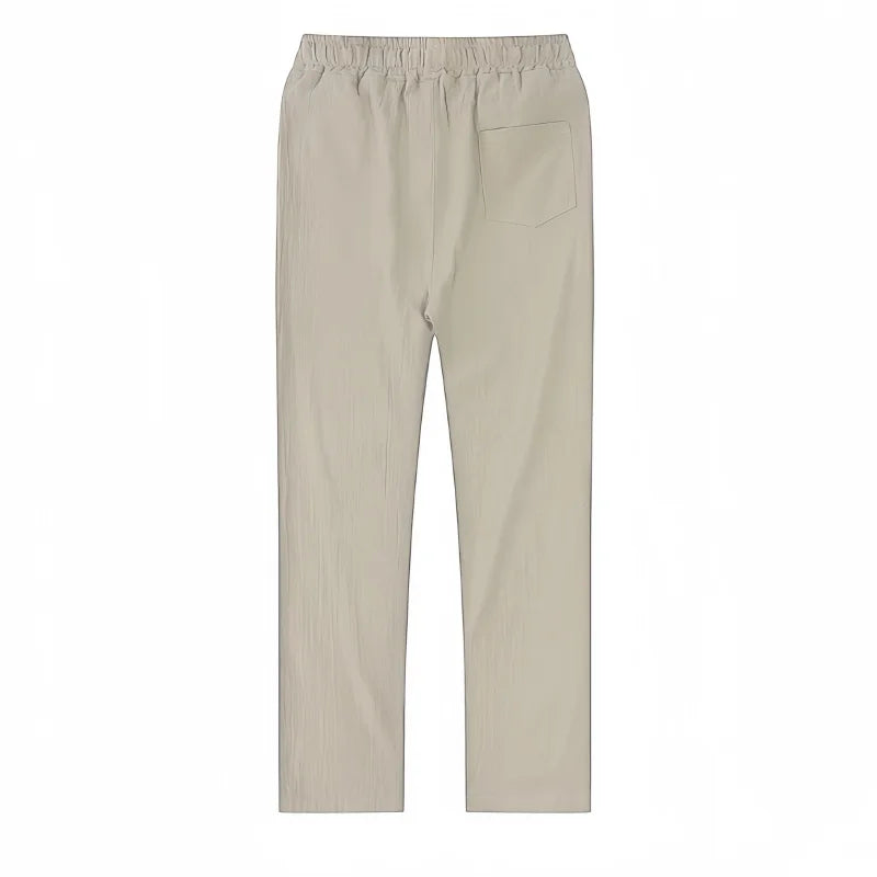 Calças de Algodão e Linho Masculinas, Novas Calças de Linho Respiráveis para o Outono, Tamanhos S-5XL