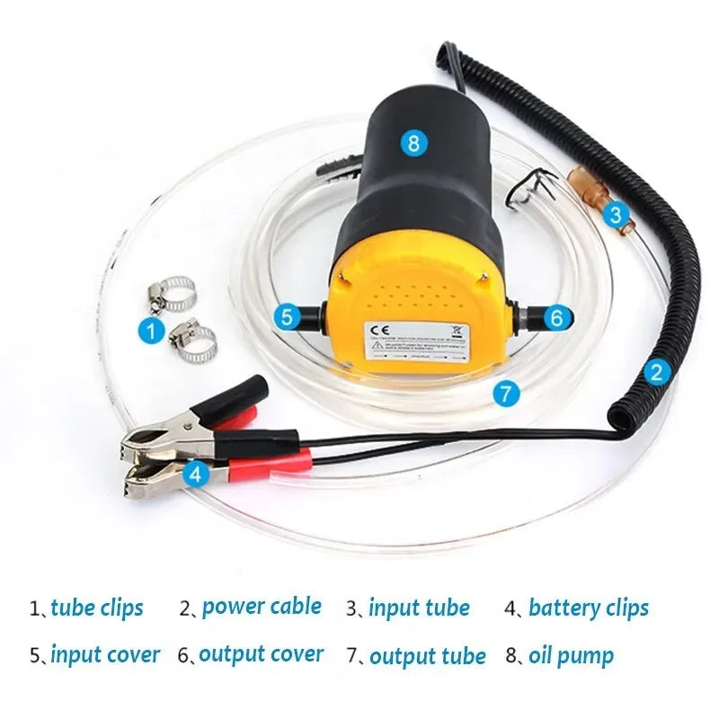 EAFC-12V Bomba De Sucção De Óleo De Carro, Extrator De Cump De Fluido Diesel, Transferência De Combustível, Barco Elétrico, Moto, Scavenge