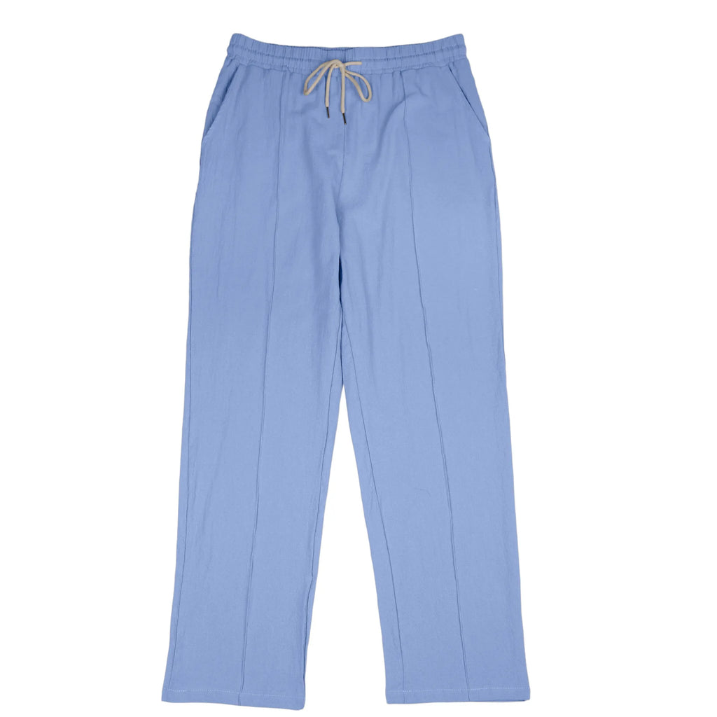 Calças de Linho Americanas Novas Primavera 2026, Tecido Leve e Respirável, Estilo Casual Solto, Cintura com Cordão, Perfeitas para Uso Diário