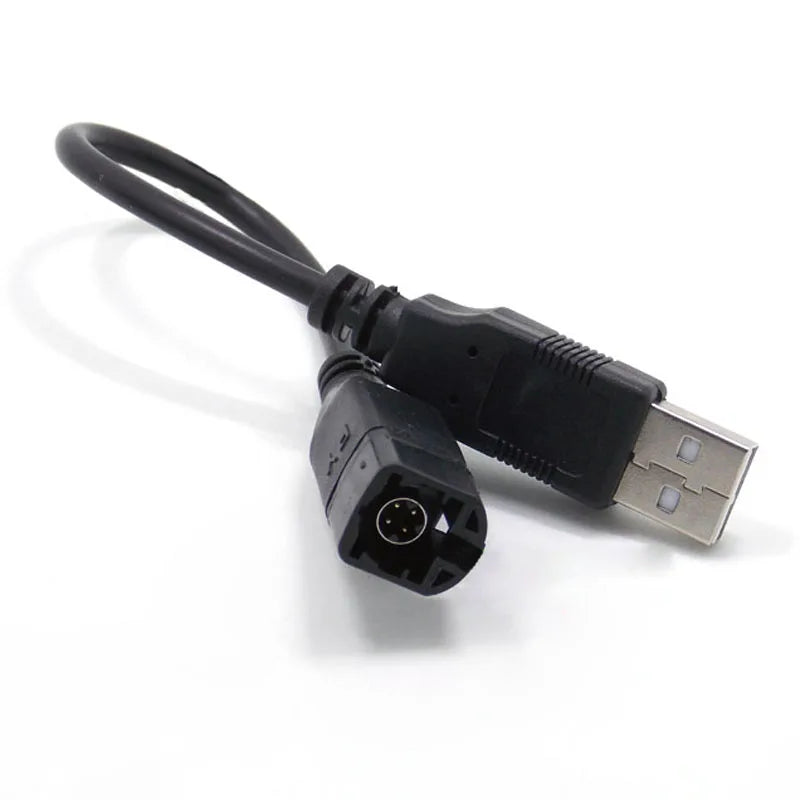 Biurlink unidade central de rádio cabo USB adaptador de transferência USB para VW BMW CD player soquete de 4 pinos