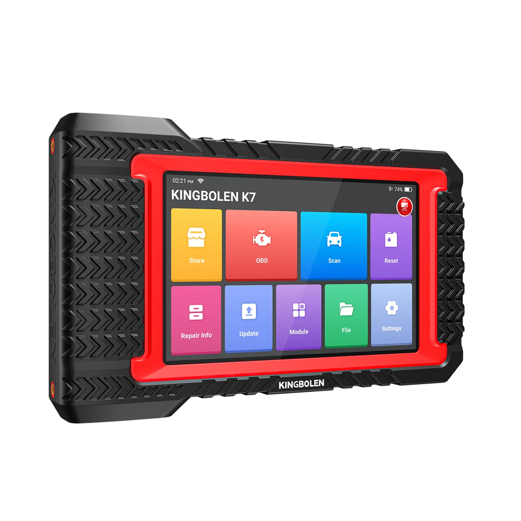 Atualização vitalícia gratuita KINGBOLEN K7 ALL System Ferramentas de diagnóstico de carro português Codificação ECU Teste ativo 28 reinicializações Scanner OBD PK LAUNCH X431 CRP919E BT