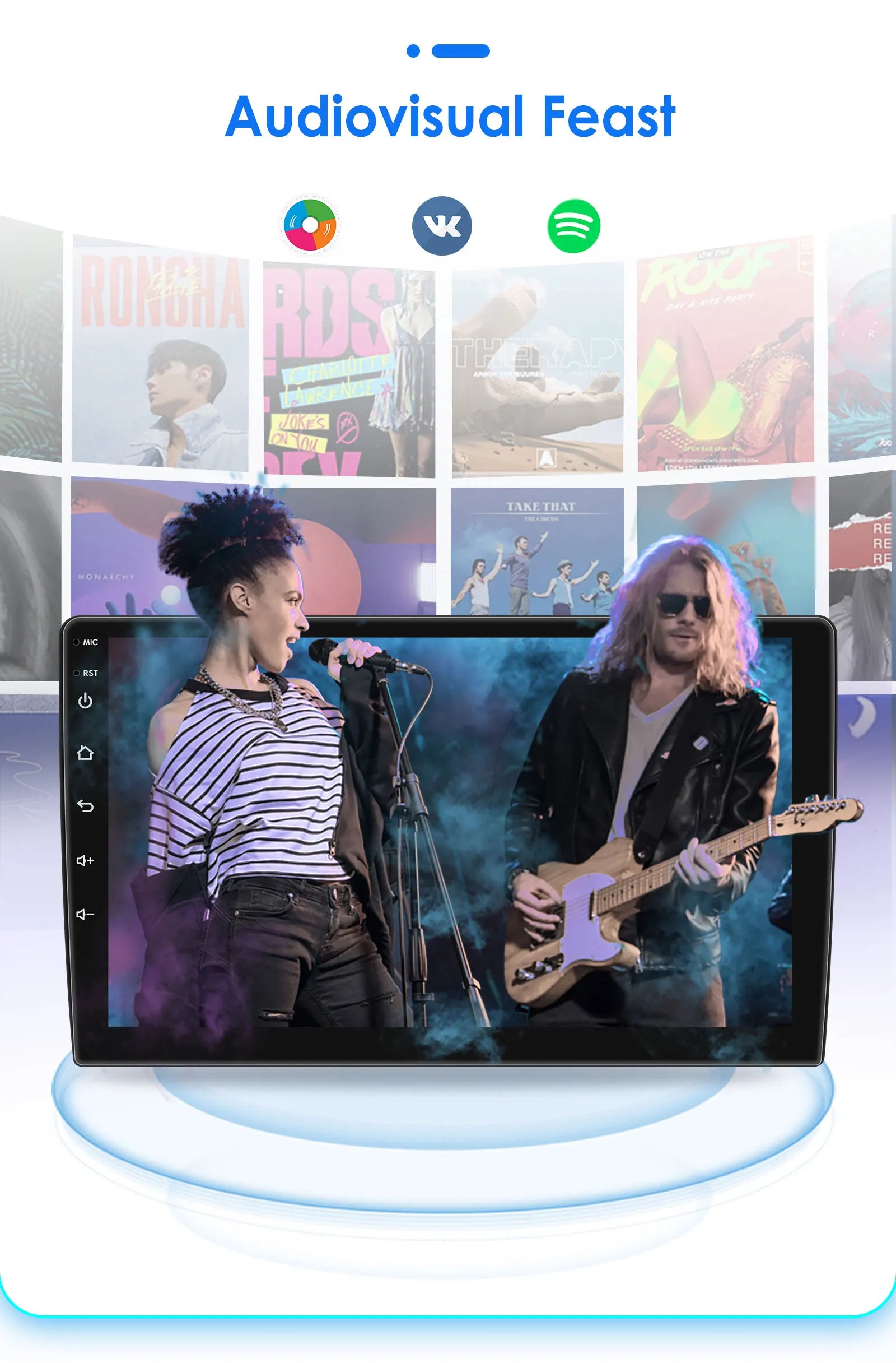Hizpo rádio do carro de 7 polegadas para vw golf 4 passat polo transporte t5 multivan assento jetta carro multimídia gps 2din autoradio carplay 7862
