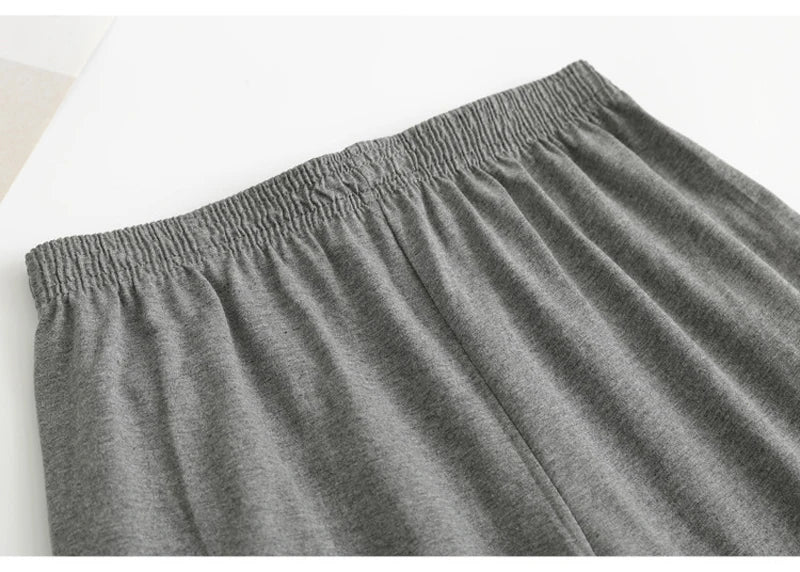 Calças de dormir de algodão masculino plus size 5xl shorts pijamas boxer casual lounge wear dormir calças curtas homewear homme