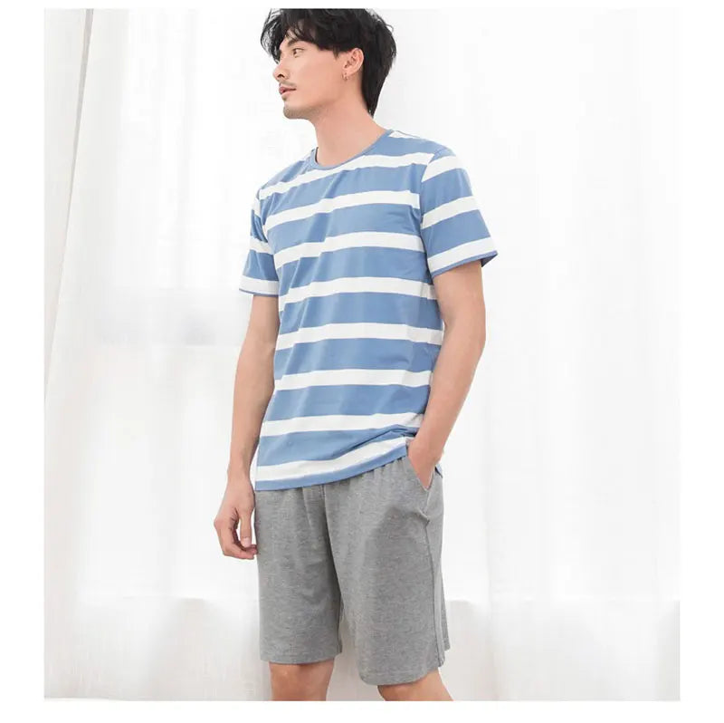 Calças de dormir de algodão masculino plus size 5xl shorts pijamas boxer casual lounge wear dormir calças curtas homewear homme