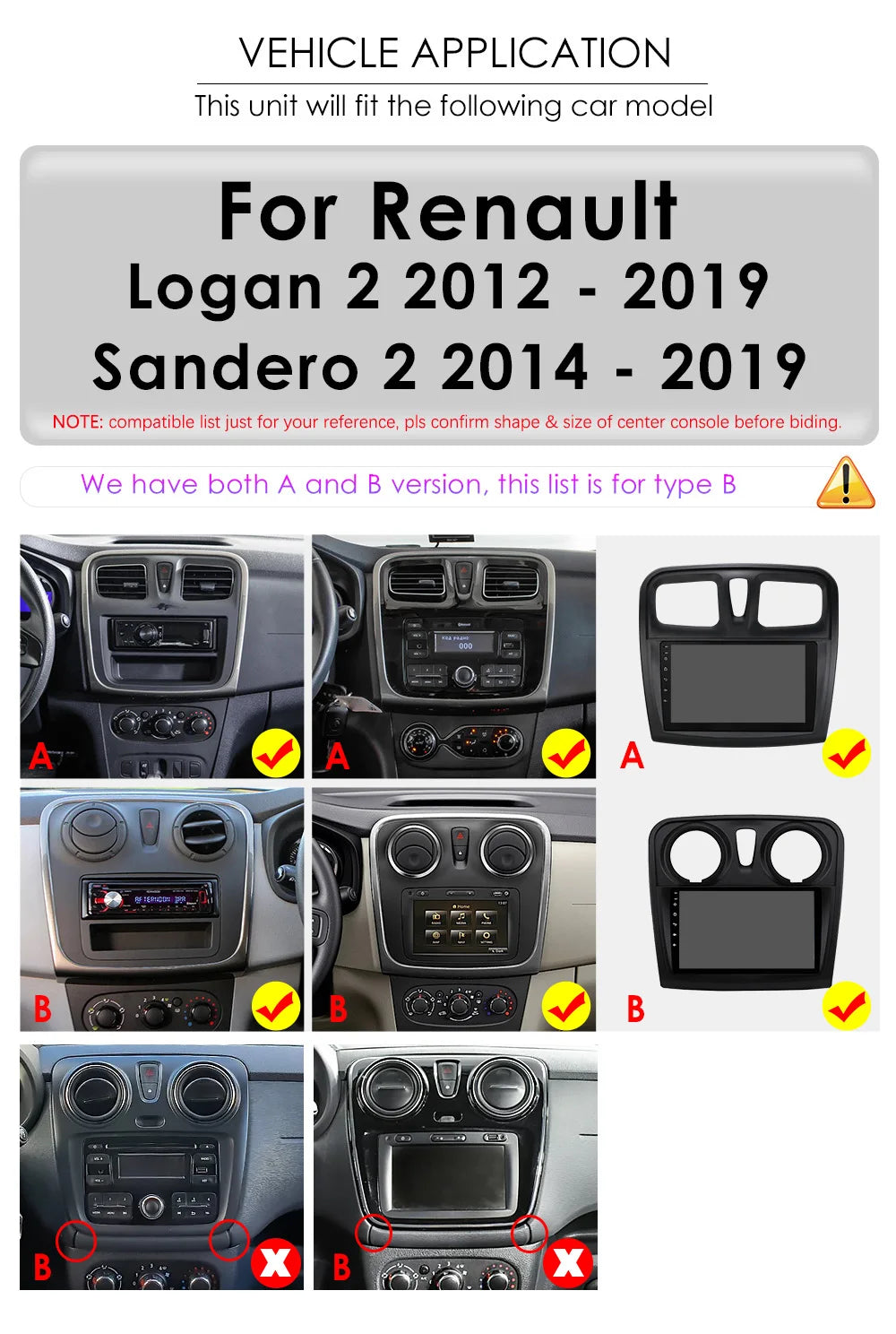 Rádio Android Auto Hizpo para Renault Logan 2 2012-2019 Sandero 2 2014-2019 4G Multimídia Automotiva GPS 2 din Estéreo CarPlay WIFI DSP