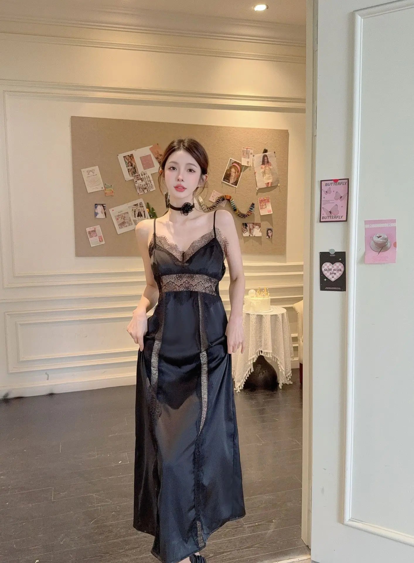 Feminino longo twinset robe conjunto sexy renda guarnição roupão de casamento quimono vestido sleepwear elegante seda gelo camisola loungewear homewear
