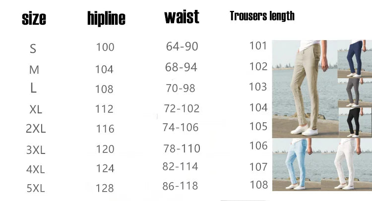 Calças de Algodão e Linho Masculinas, Novas Calças de Linho Respiráveis para o Outono, Tamanhos S-5XL