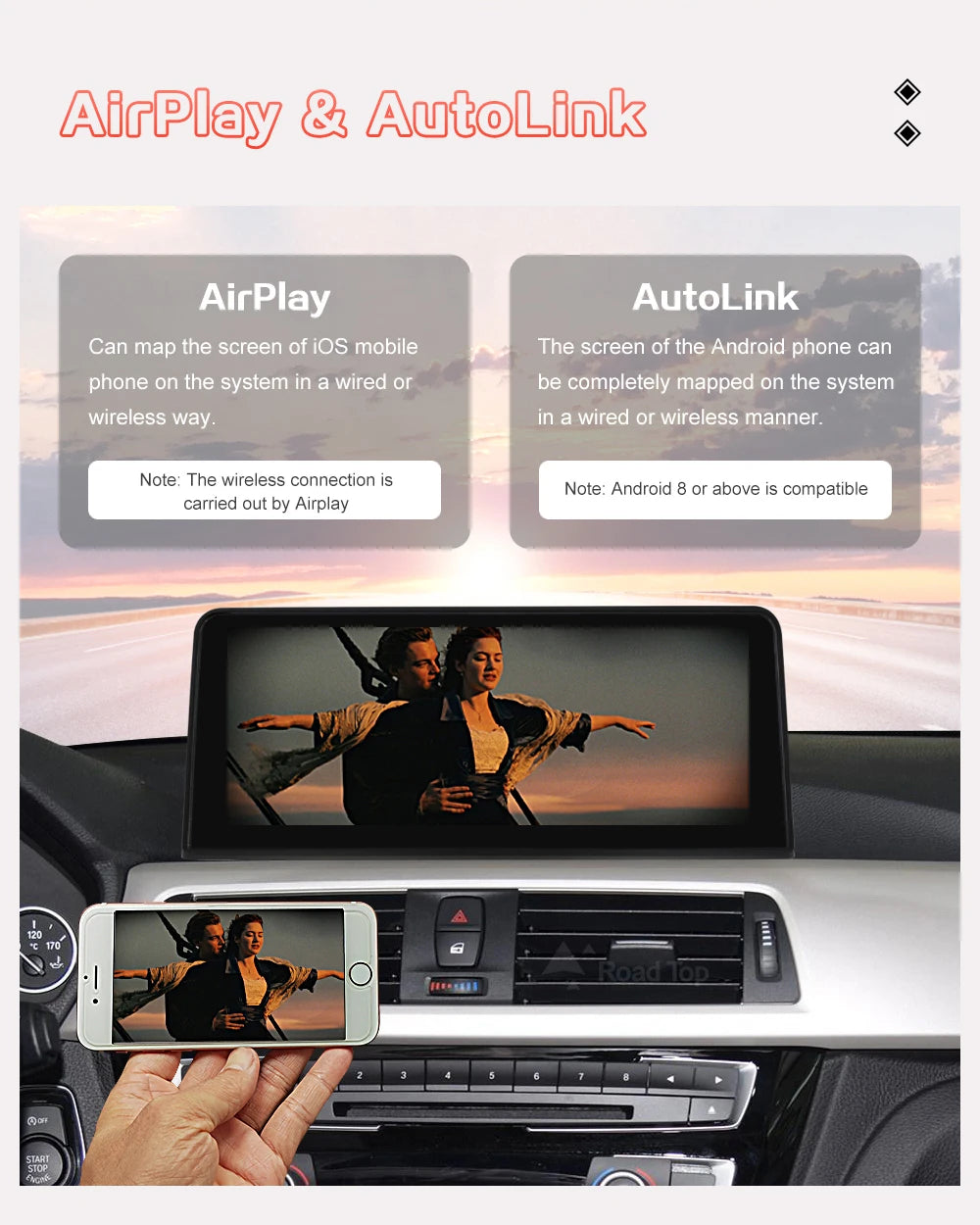 10.25 ''1920*720 Carplay Sem Fio Android Auto Display Multimídia Para BMW Série 3 4 F30 F31 F32 F33 F34 F36 NBT Tela Sensível Ao Toque