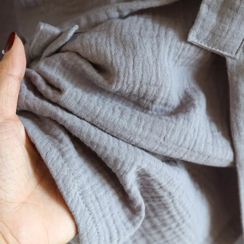 Primavera/outono japonês quimono pijamas masculinos pijamas masculinos gaze fina algodão rendas topo + calças soltas de duas peças homewear
