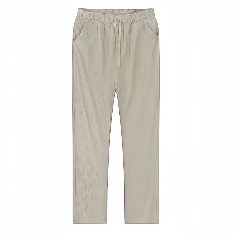 Calças de Algodão e Linho Masculinas, Novas Calças de Linho Respiráveis para o Outono, Tamanhos S-5XL