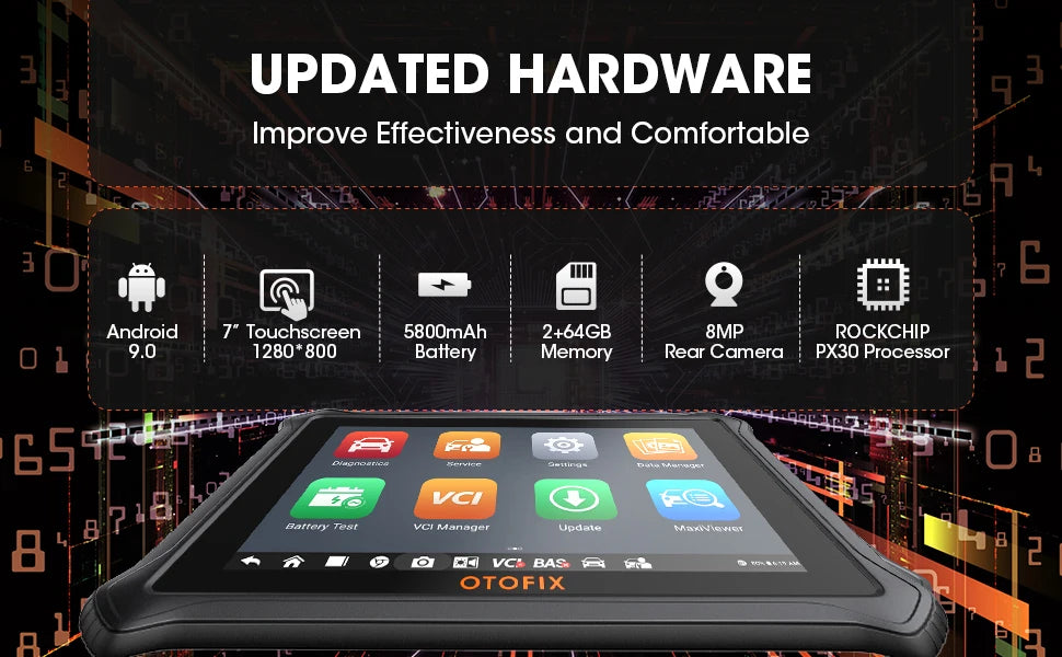 OTOFIX D1 LITE OBD2 Scanner Ferramenta de diagnóstico de carro Bluetooth Controle bidirecional sem fio OBD Ferramenta de digitalização automotiva Teste ativo