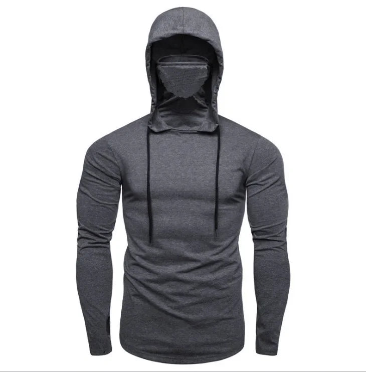 Moletons masculinos hoodies manga cheia casual regular topos sólido moletom com zíper simples cordão topo fino ajuste outono 2024