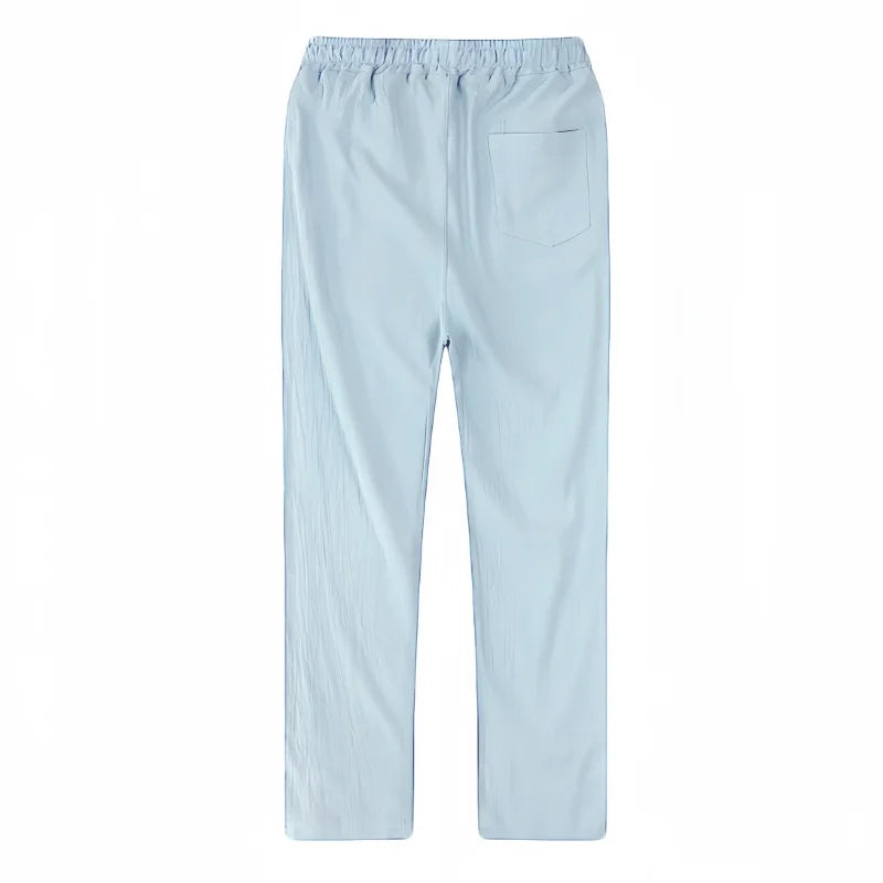 Calças de Algodão e Linho Masculinas, Novas Calças de Linho Respiráveis para o Outono, Tamanhos S-5XL