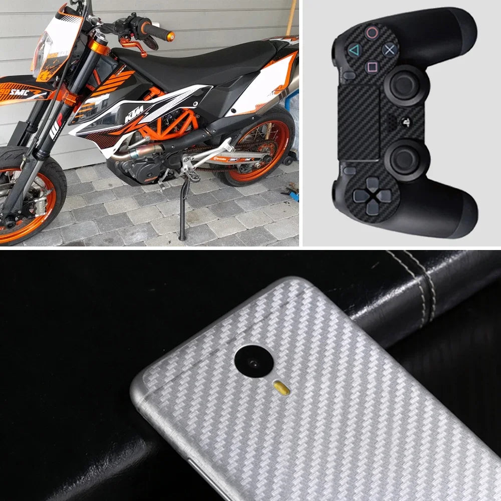 30cm x 127cm 3d fibra de carbono vinil carro envoltório folha rolo filme adesivos de carro e decalque motocicleta estilo automóvel acessórios automóveis