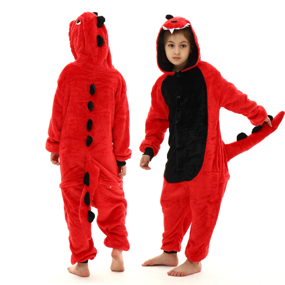 Mulheres animal kigurumi pijamas inverno grosso flanela pijamas adulto com capuz pijama homewear halloween cosplay trajes de festa