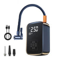 Bomba de Ar Sem Fio para Carro, Compressor de Ar, Inflador de Pneus com Luz LED, Inflador de Pneus Elétrico 150Psi para Carros, Motos e Bicicletas