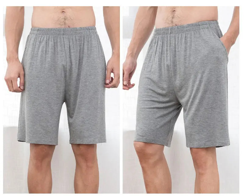 Calças de dormir de algodão masculino plus size 5xl shorts pijamas boxer casual lounge wear dormir calças curtas homewear homme