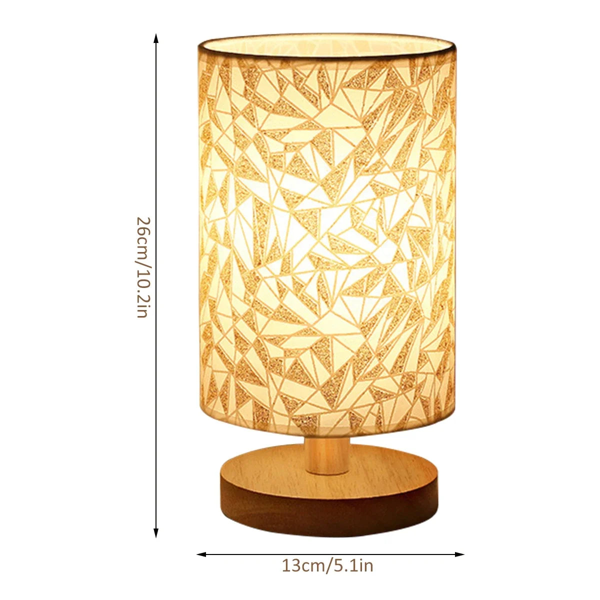 Candeeiro de mesa de linho LED Candeeiro de noite de linho com luz branca quente Candeeiro de cabeceira de linho alimentado por USB de madeira ao lado da lâmpada