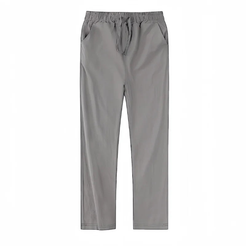 Calças de Algodão e Linho Masculinas, Novas Calças de Linho Respiráveis para o Outono, Tamanhos S-5XL