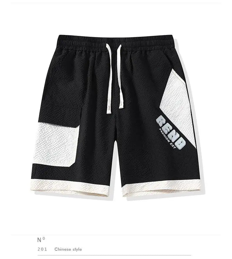 Conjunto Casual Masculino de Linho e Algodão, Camisa de Manga Curta com Colarinho e Calças Largas, Traje de Verão com Bordado Floral