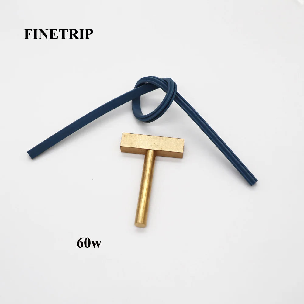 Finetrip 30w 60w 40w ferro de solda t ponta t-cabeça, t-pontas de cobre ou cabo de borracha imprensa quente para o reparo do cabo flexível do pixel da tela lcd
