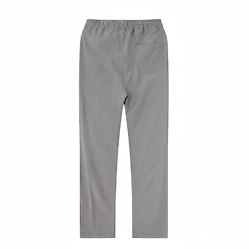 Calças de Algodão e Linho Masculinas, Novas Calças de Linho Respiráveis para o Outono, Tamanhos S-5XL