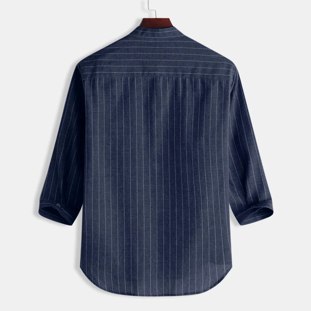 Camisa de linho respirável masculina, confortável, cor sólida, manga comprida, solta, Harajuku, blusa casual, camisa havaiana, breve, 2022