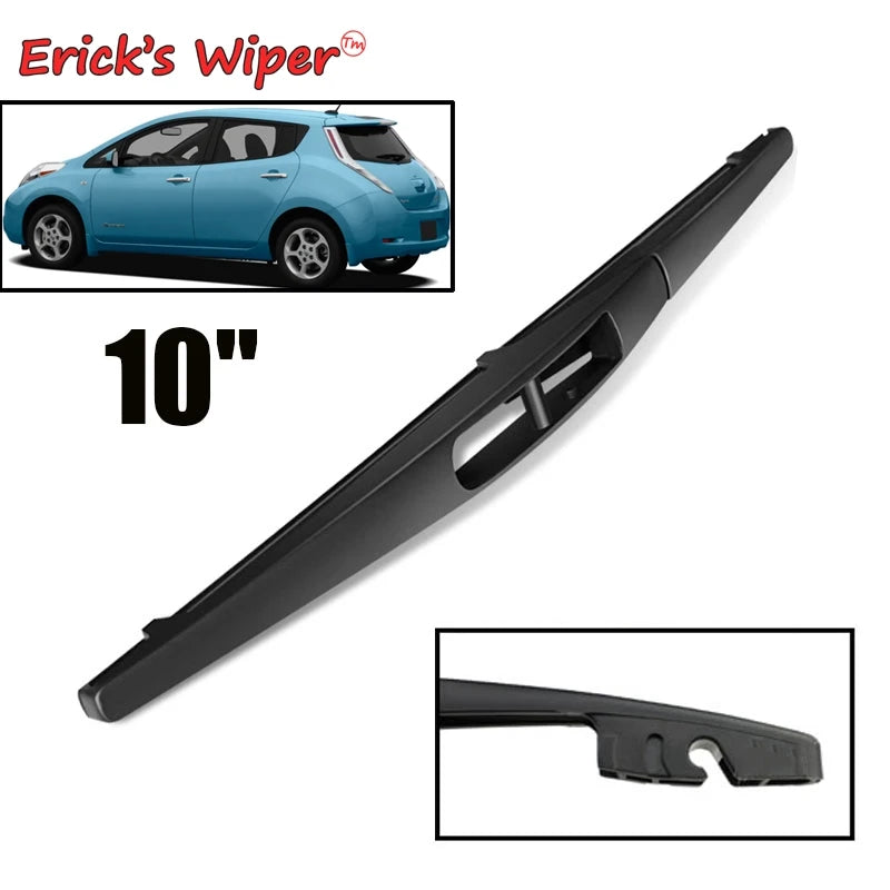 Erick limpador 10 "lâmina de limpador traseiro para nissan leaf mk1 2010 - 2017 pára-brisas limpo janela traseira do carro escova de chuva