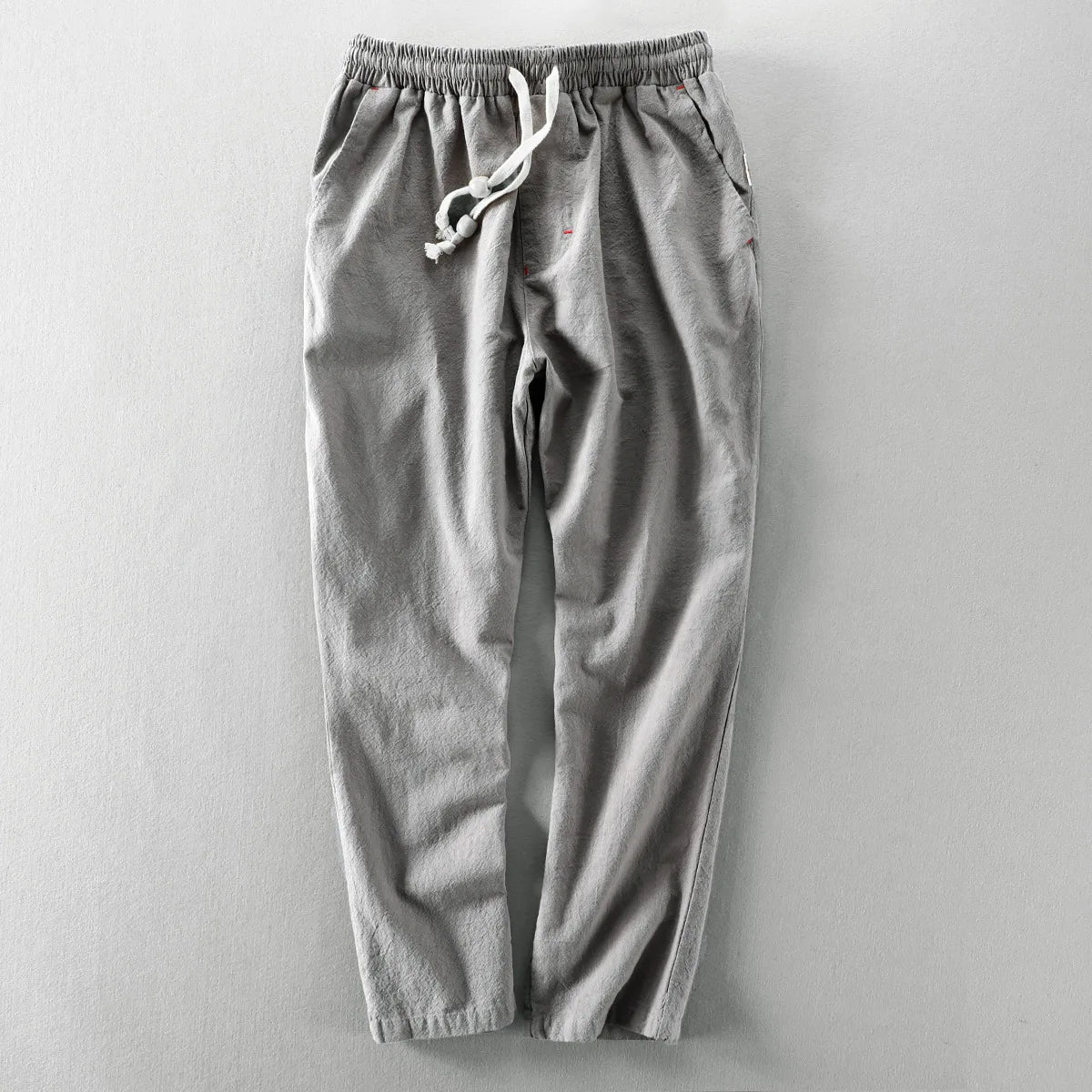 2025 novas calças de linho masculino japonês casual solto juventude algodão linho calças casuais na moda seis cores algodão linho calças