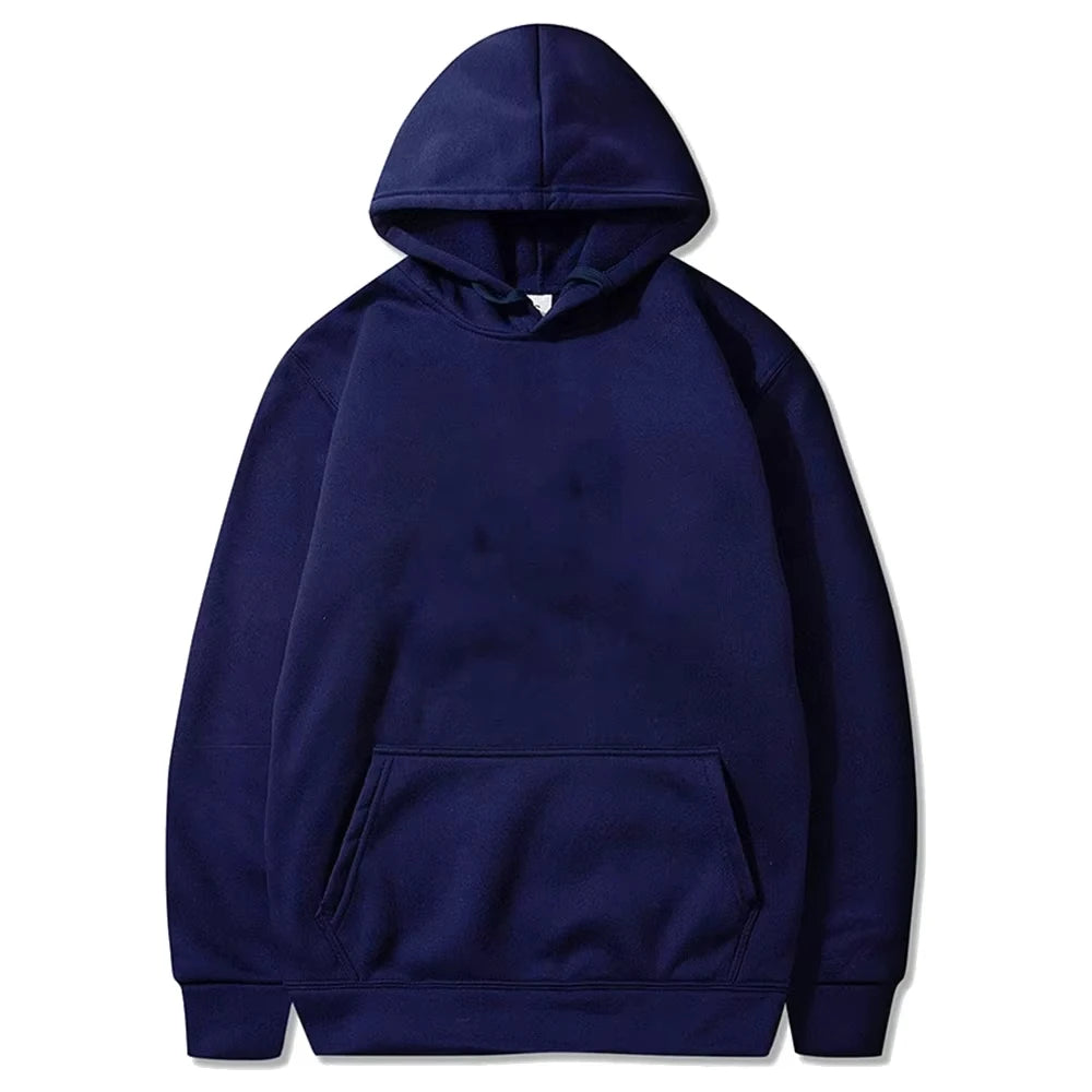 Hoodies casuais masculinos de lã quente hoodies primavera outono pullovers moda preto múltiplas cores camisolas de grandes dimensões topo