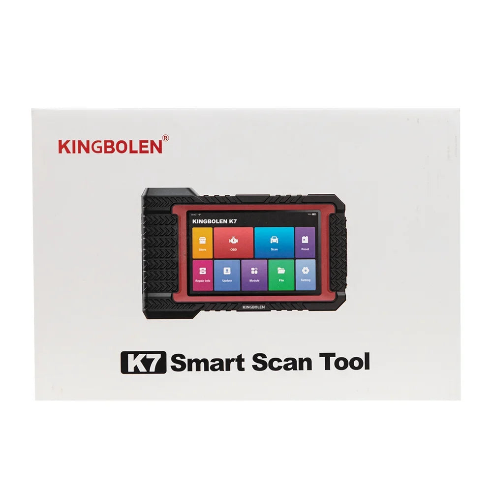Atualização vitalícia gratuita KINGBOLEN K7 ALL System Ferramentas de diagnóstico de carro português Codificação ECU Teste ativo 28 reinicializações Scanner OBD PK LAUNCH X431 CRP919E BT
