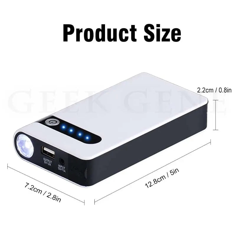 GKFLY Iniciador de Carro Portátil 12V 2000A Carregador de Bateria de Emergência para Carro 44.4Wh Power Bank Dispositivo de Partida