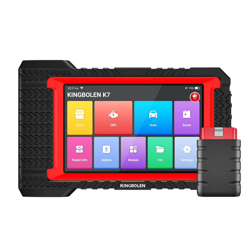 Atualização vitalícia gratuita KINGBOLEN K7 ALL System Ferramentas de diagnóstico de carro português Codificação ECU Teste ativo 28 reinicializações Scanner OBD PK LAUNCH X431 CRP919E BT