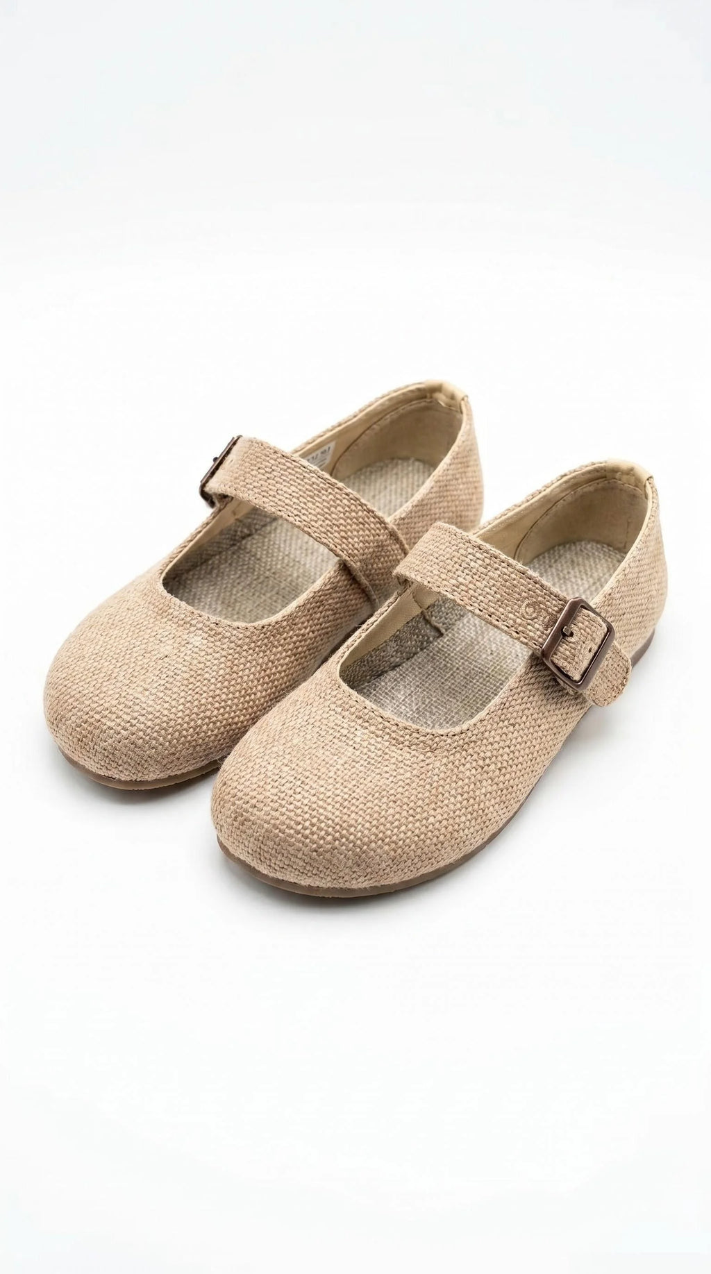 Mocassins de Linho Evening Breeze para Mulheres com Bico Quadrado, Cabedal Texturizado em Linho, Suporte para Arco, Respiráveis, Calçados Diários de Verão