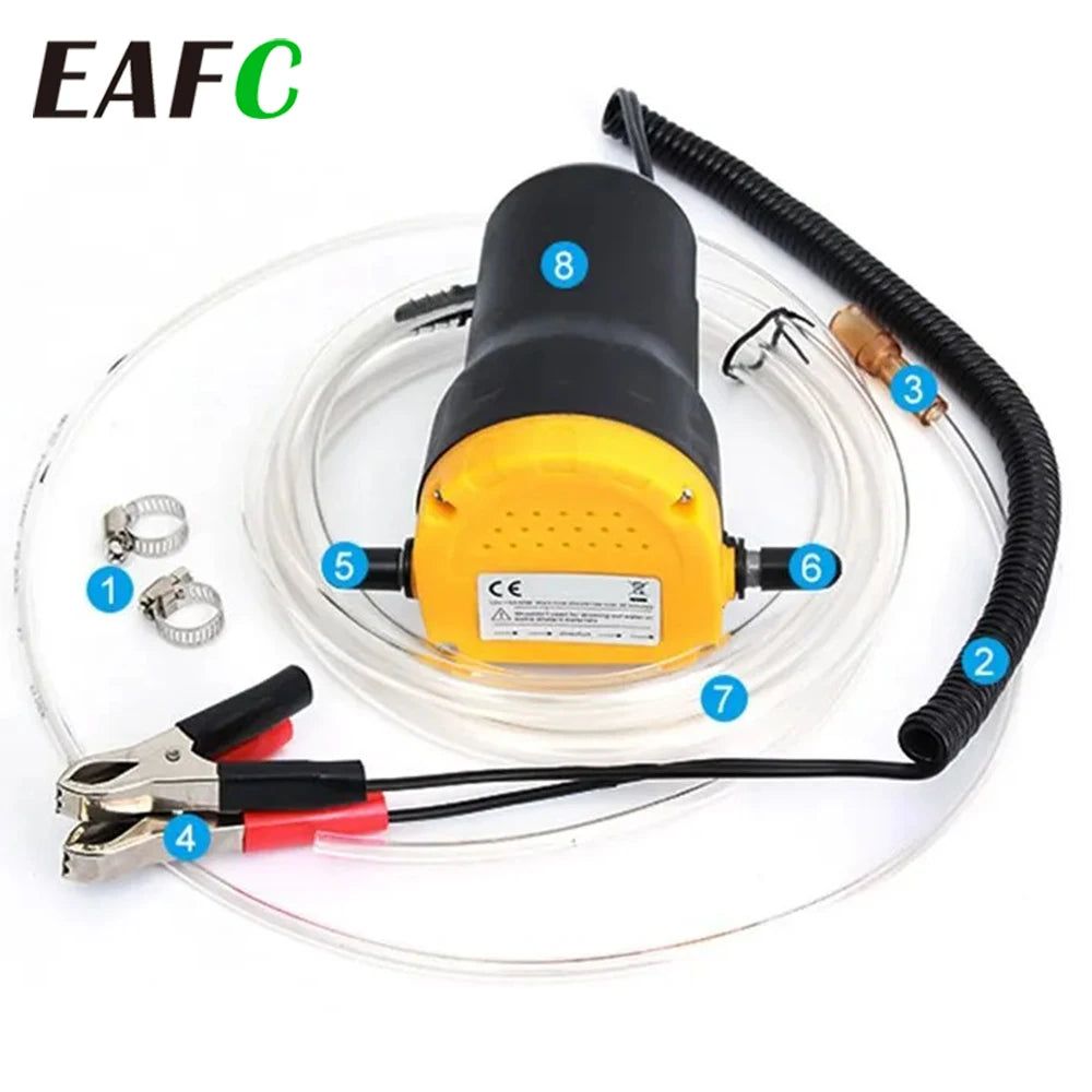 EAFC-12V Bomba De Sucção De Óleo De Carro, Extrator De Cump De Fluido Diesel, Transferência De Combustível, Barco Elétrico, Moto, Scavenge