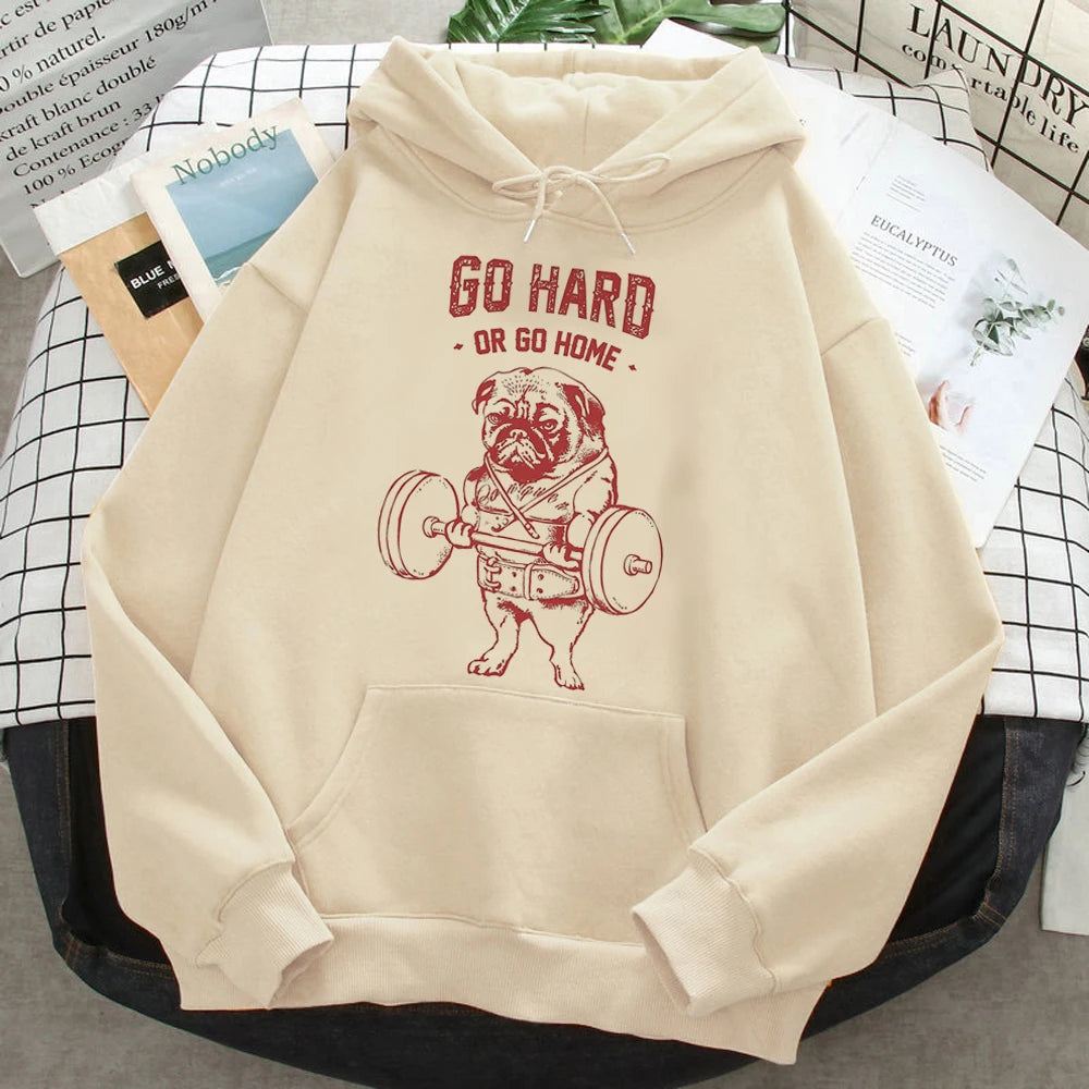 Hoodies japoneses Pug para mulheres, Moletons engraçados, Roupas Femininas Anime