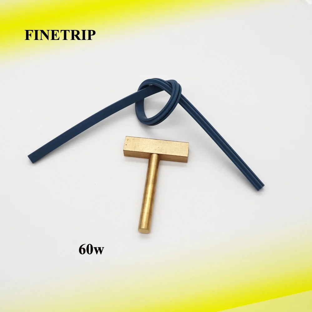 Finetrip 30w 60w 40w ferro de solda t ponta t-cabeça, t-pontas de cobre ou cabo de borracha imprensa quente para o reparo do cabo flexível do pixel da tela lcd