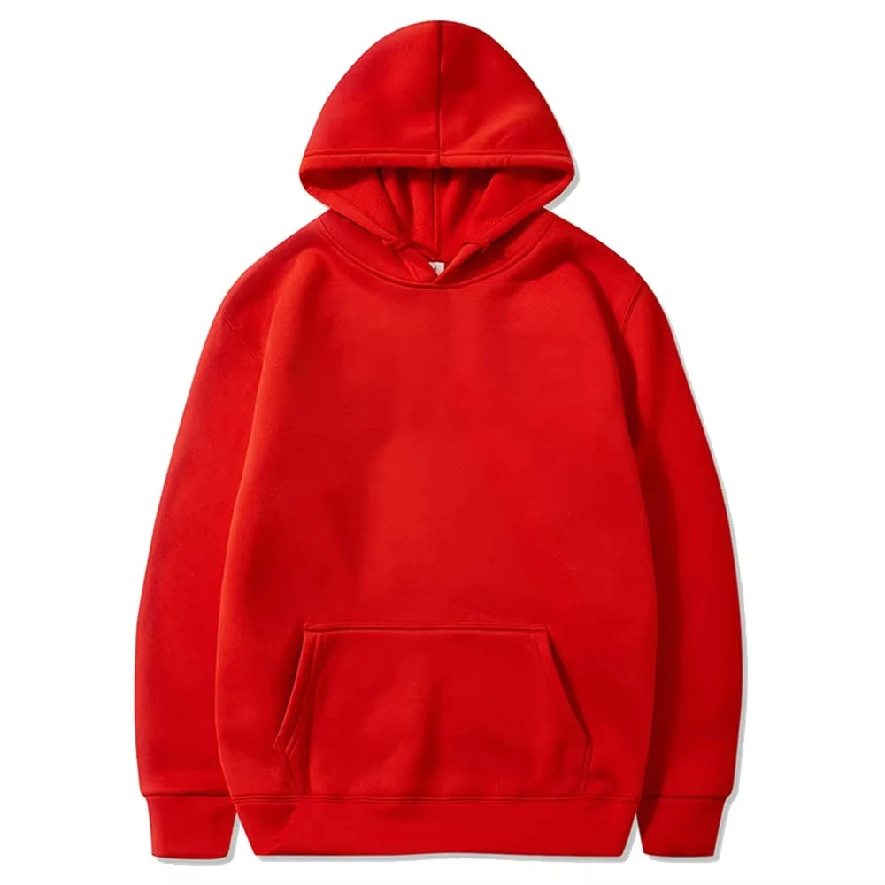 Hoodies casuais masculinos de lã quente hoodies primavera outono pullovers moda preto múltiplas cores camisolas de grandes dimensões topo