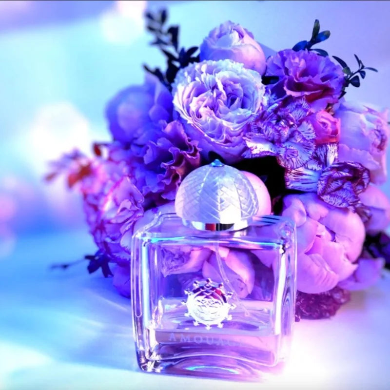 AMOUAGE 100ml Eau De Parfum Unissex Fragrância Oriental de Baunilha Duradoura Fresca Natural Suave Elegante Luxuosa Aroma Exclusivo
