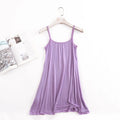 Roupa de pijama modal sexy feminina, tops femininos, roupa de fundo, pijama, vestido de dormir com babados, mais novo, verão