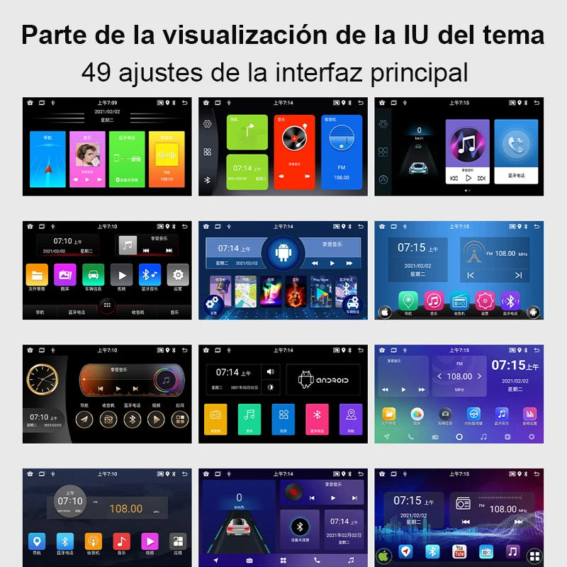 Rádio multimídia para carro com GPS Android player Universal, Carplay, Wifi, para Volkswagen Golf 5, 6, Polo, Passat B6, B7, CC, Skoda