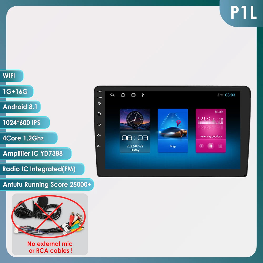Rádio de Carro Android 2Din de 9 polegadas Hizpo para Audi A4 B8 B7 B6 S4 RS4 2000 - 2009 SEAT Exeo BT 4G DSP RDS CarPlay Navegação GPS 360CAM