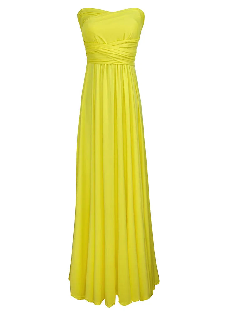 Vestido Maxi Club Boho para mulheres, bandagem vermelha, vestido de festa longo, madrinhas multiway, robe infinito conversível, sexy