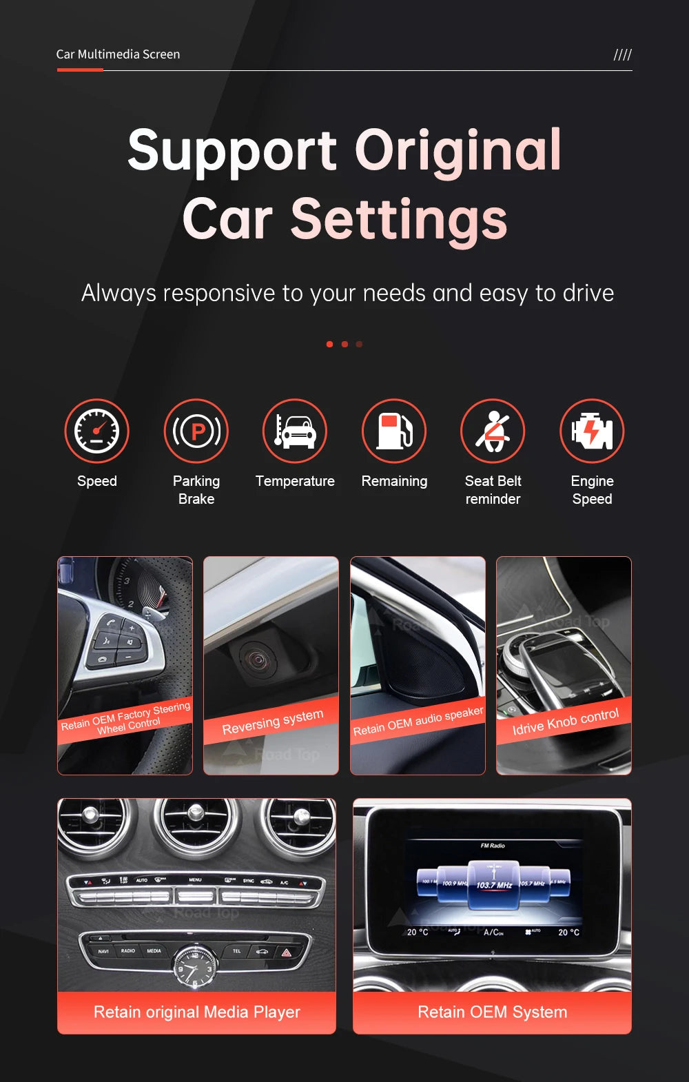 Tela multimídia linux sem fio carplay android auto para mercedes-benz w205 w176 glc a c v classe w447 cla gla 2015-2018 ntg5.0