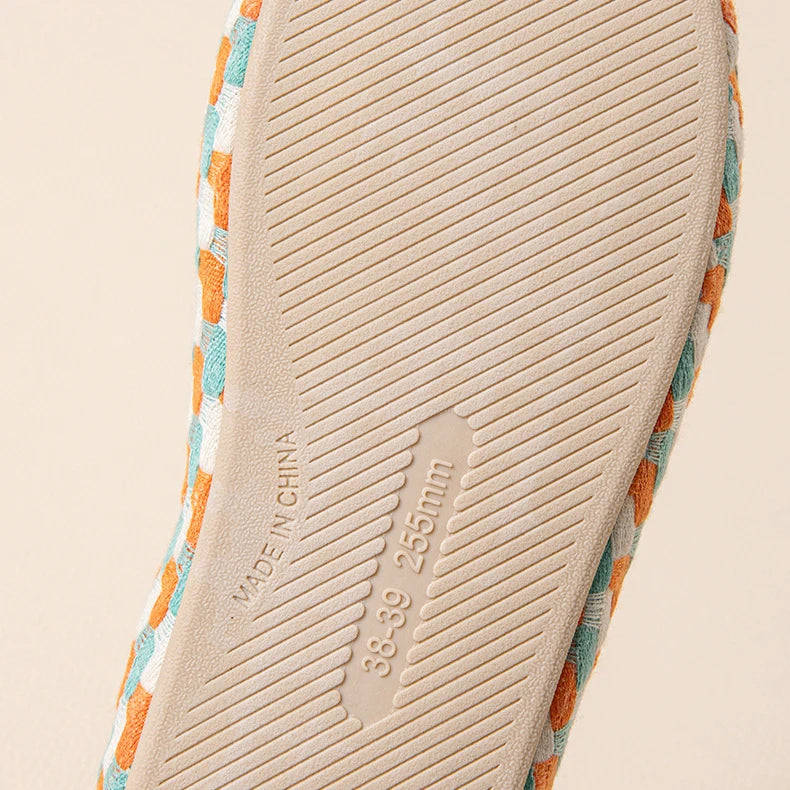 Chinelos de Plataforma de Linho para Mulheres, Coloridos e Fashion, Sapatos de Designer de Verão, Novos Chinelos Abertos para Uso Interno, Macios e Antiderrapantes, Unissex