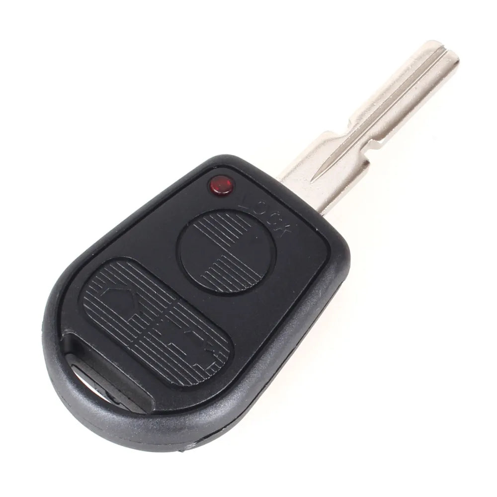 Keyyou capa de chave remota com 3 botões, compatível com bmw e31 e32 e34 e36 e38 e39 e46 z3 z4, capa fob 3 btn sem cortes