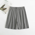 Calças de dormir de algodão masculino plus size 5xl shorts pijamas boxer casual lounge wear dormir calças curtas homewear homme