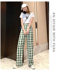 Moda casual verificado vermelho tartan calças de pijama macio e confortável cintura elástica nova feminina xadrez pijamas casa lounge pa